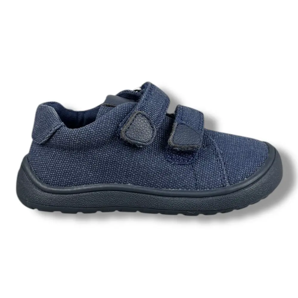 Protetika Dětské plátěné BAREFOOT tenisky  tmavě modré - 33