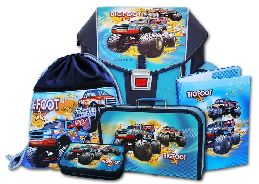 EMIPO Školní aktovkový set ERGO ONE Bigfoot 5-dílný
