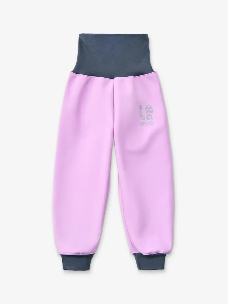 Batolecí softshellové kalhoty s fleecem Basic, Lila -