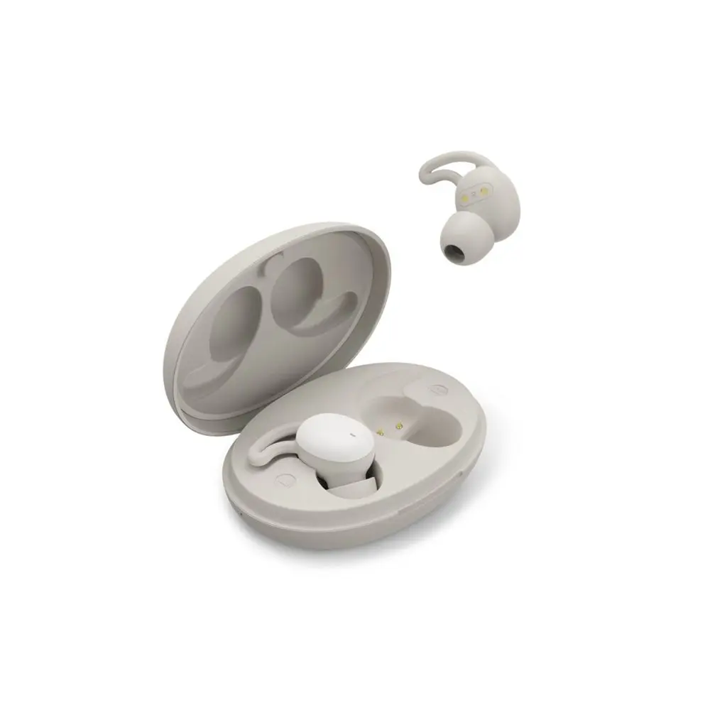 Hama Bluetooth sluchátka Spirit Calm, špunty, ergonomické na spaní, bílá/šedá