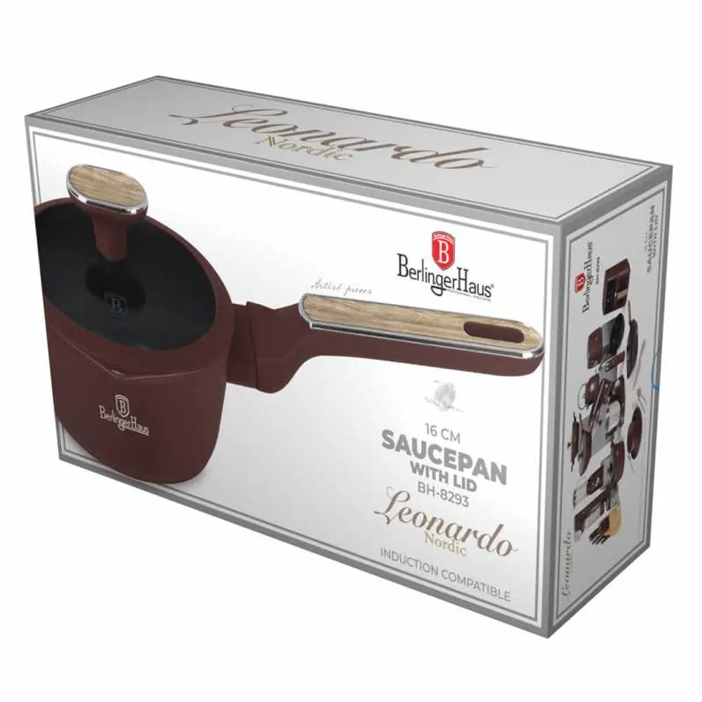 BERLINGERHAUS Rendlík s titanovým povrchem a poklicí 16 cm Leonardo Nordic Collection BH-8293