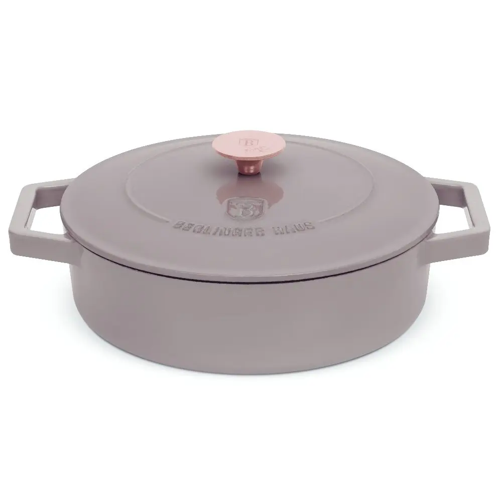 BERLINGERHAUS Pekáč litinový s poklicí 26 cm Taupe Collection BH-6527
