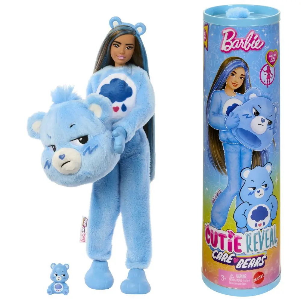 Mattel barbie® cutie reveal™ barbie a starostliví medvídci - modrá jcn96