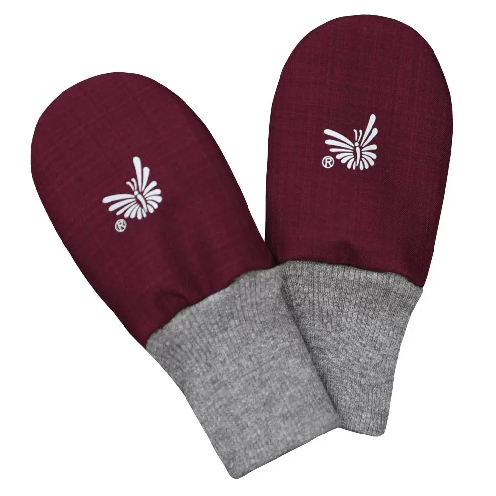 ESITO Zimní bezpalcové rukavice softshell s beránkem Fuchsie - fuchsiová - 74 - 80 fuchsiová