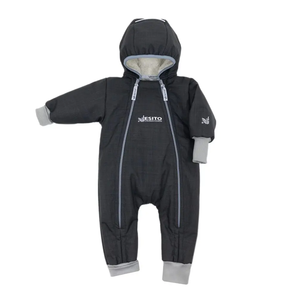 ESITO Rostoucí zimní softshellová kombinéza Lamb Grey - 62 - 68 šedá