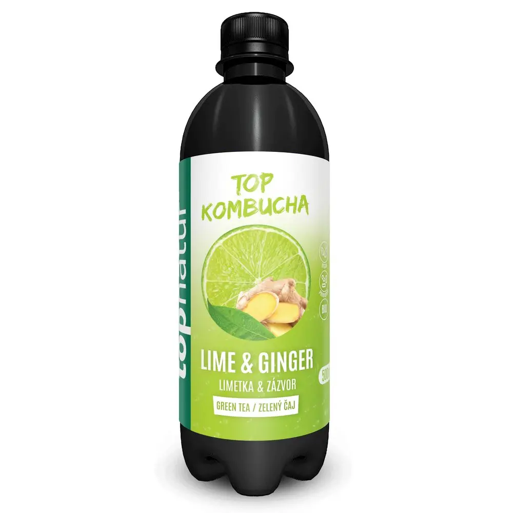 TOPNATUR Kombucha Limetka&Zázvor 500 ml