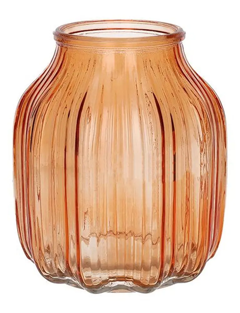 DUIF Skleněná váza SUKO 16cm oranžová