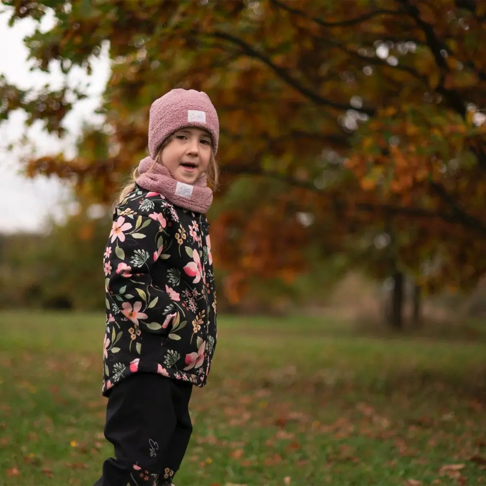 ESITO | Zimní čepice Teddy fleece double Cyclamen pink - růžová / 34 - 54 růžová