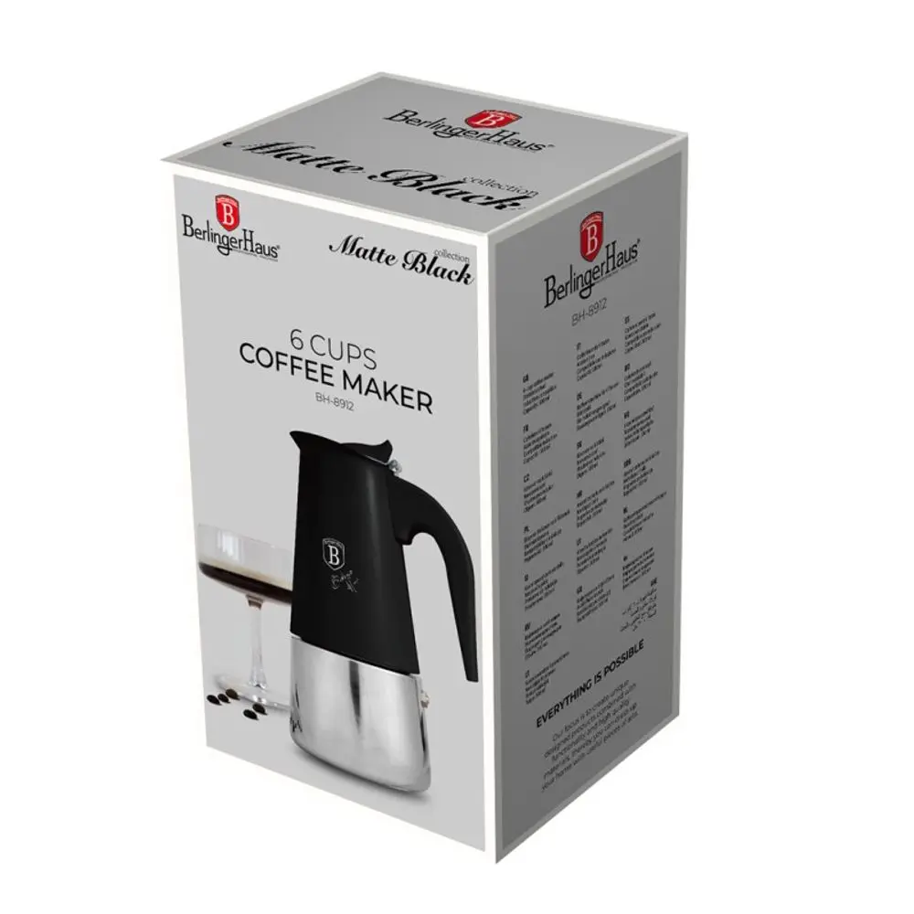 BERLINGERHAUS Kávovar 6 šálků indukční Black Collection BH-8912