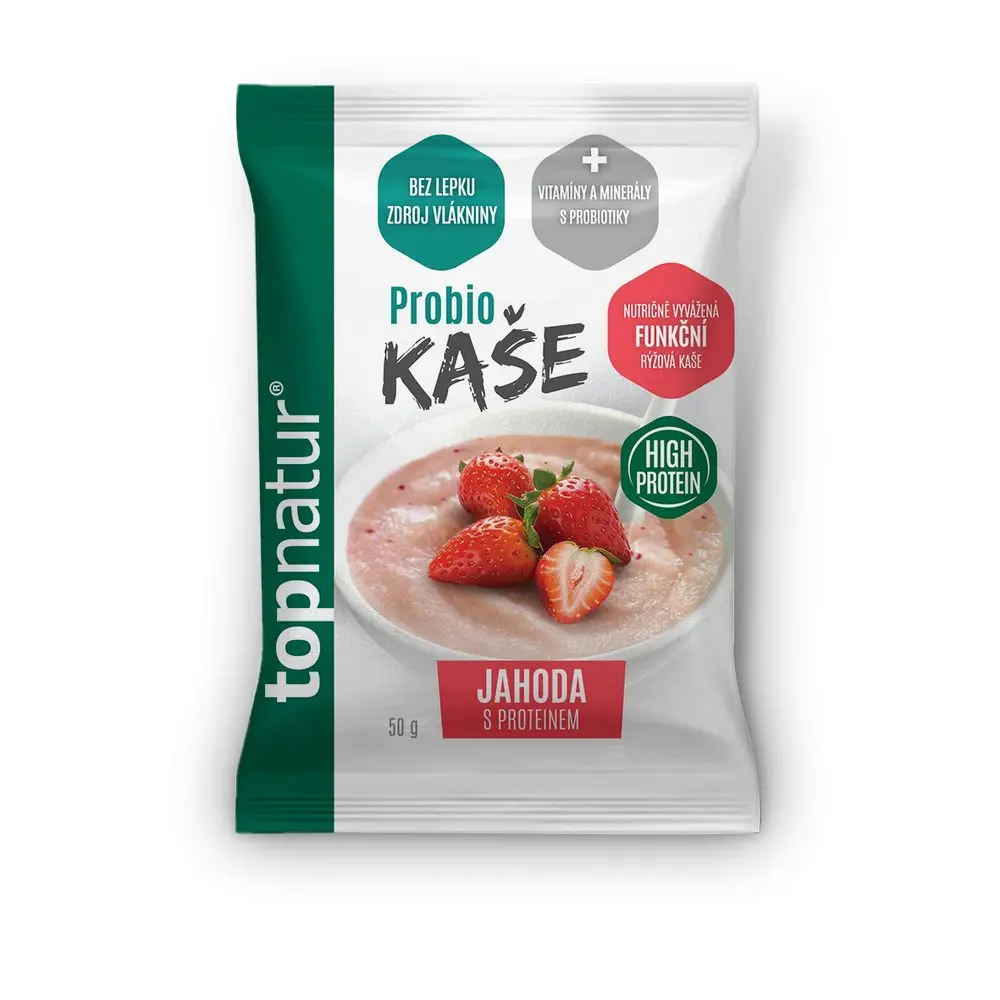 TOPNATUR Probio kaše jahoda protein 50 g