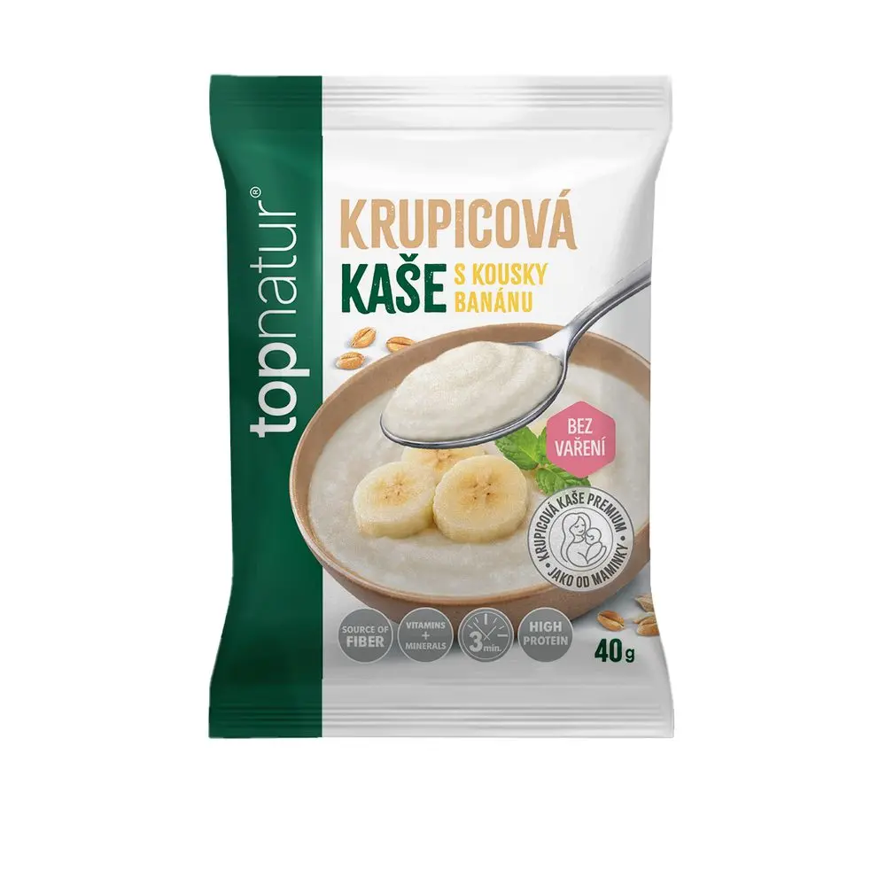 TOPNATUR Krupicová kaše banán 40 g