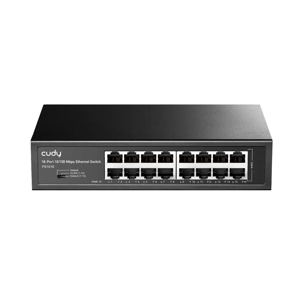 Cudy switch 16portový 10/100 Mbps, kovový (FS1016)