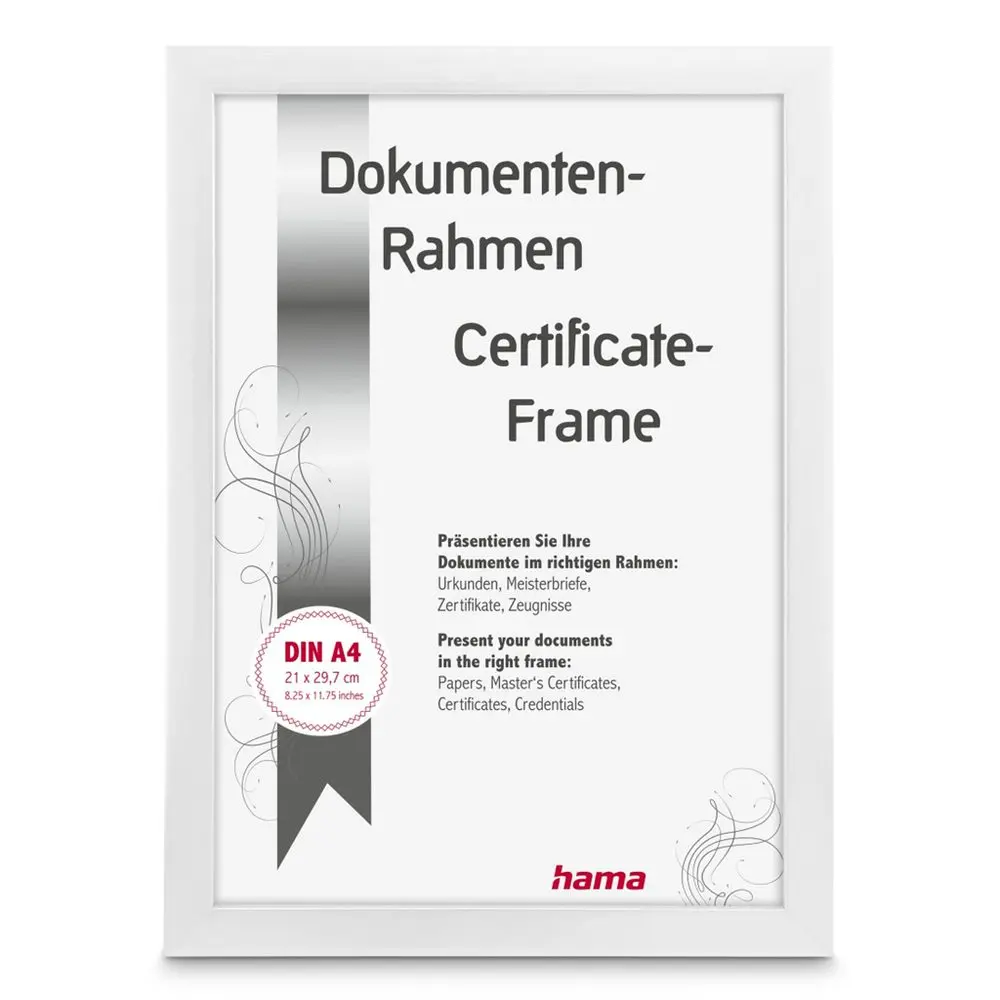 Hama rámeček plastový CHIARO, bílá, 21x29,7 cm (formát A4)