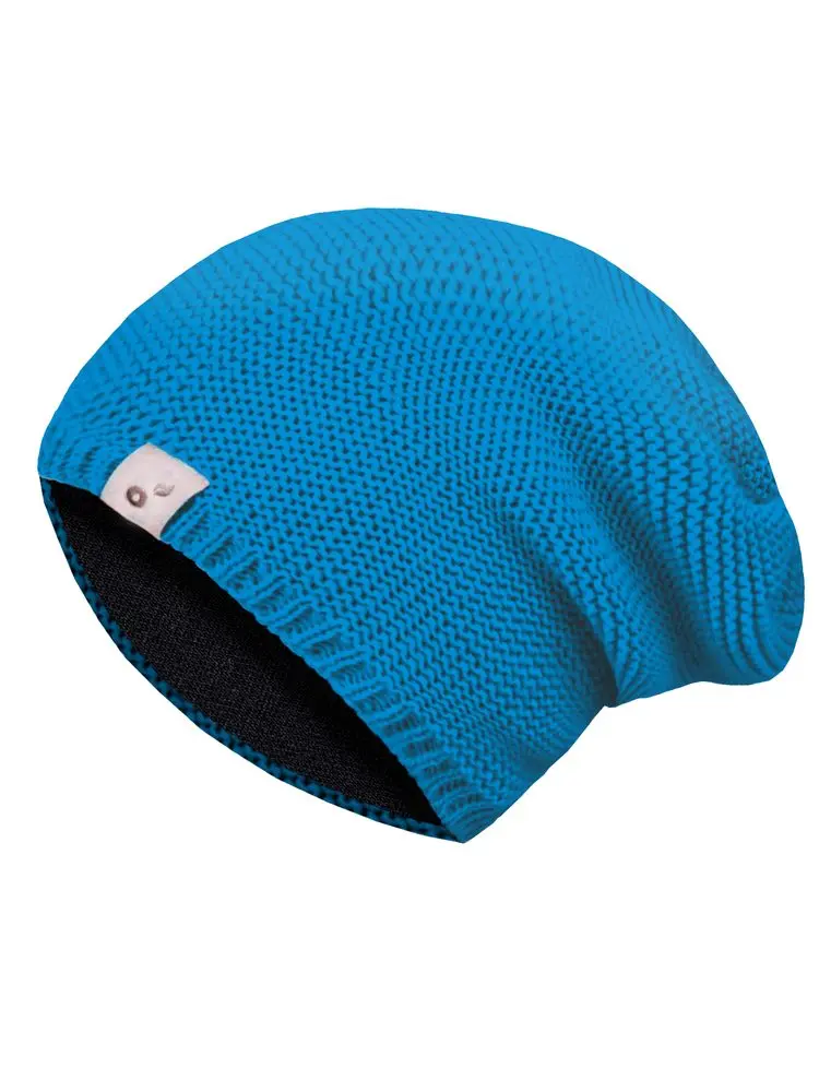 Unuo, Dětská čepice pletená, Tyrkysová - L (53-56 cm)