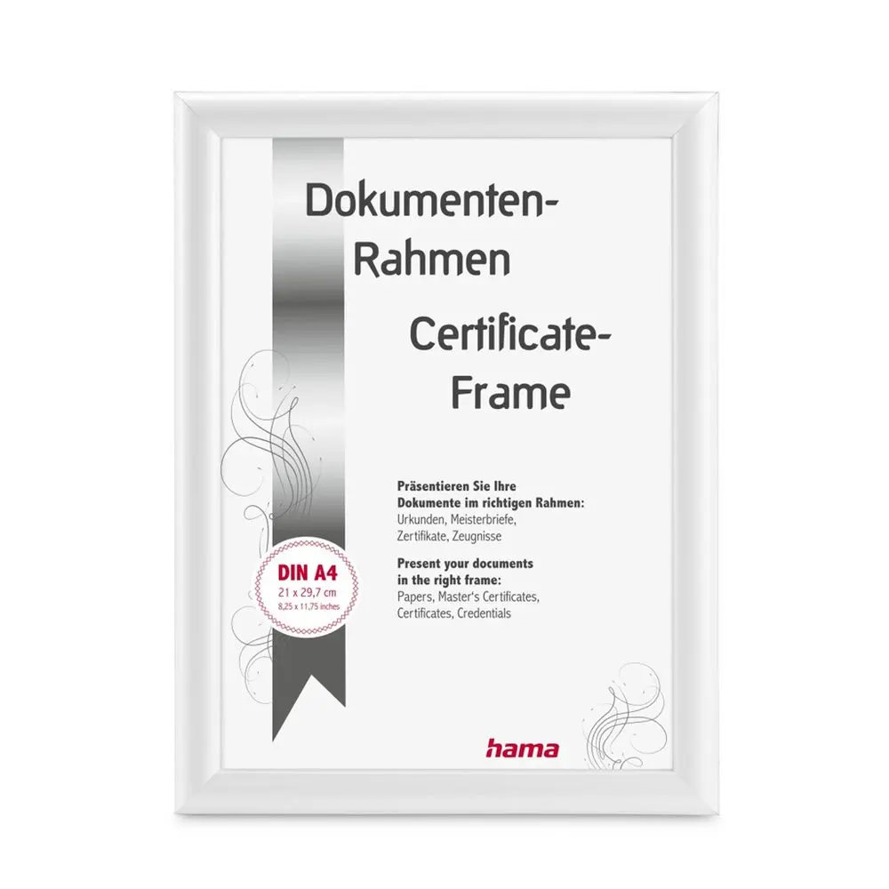 Hama rámeček plastový SWING, bílá, 21x29,7 cm (formát A4)