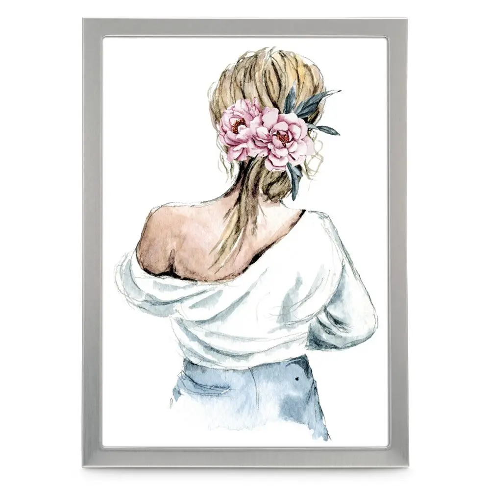 Hama portrétový rámeček hliníkový LILLY, 13x18 cm, stříbrná