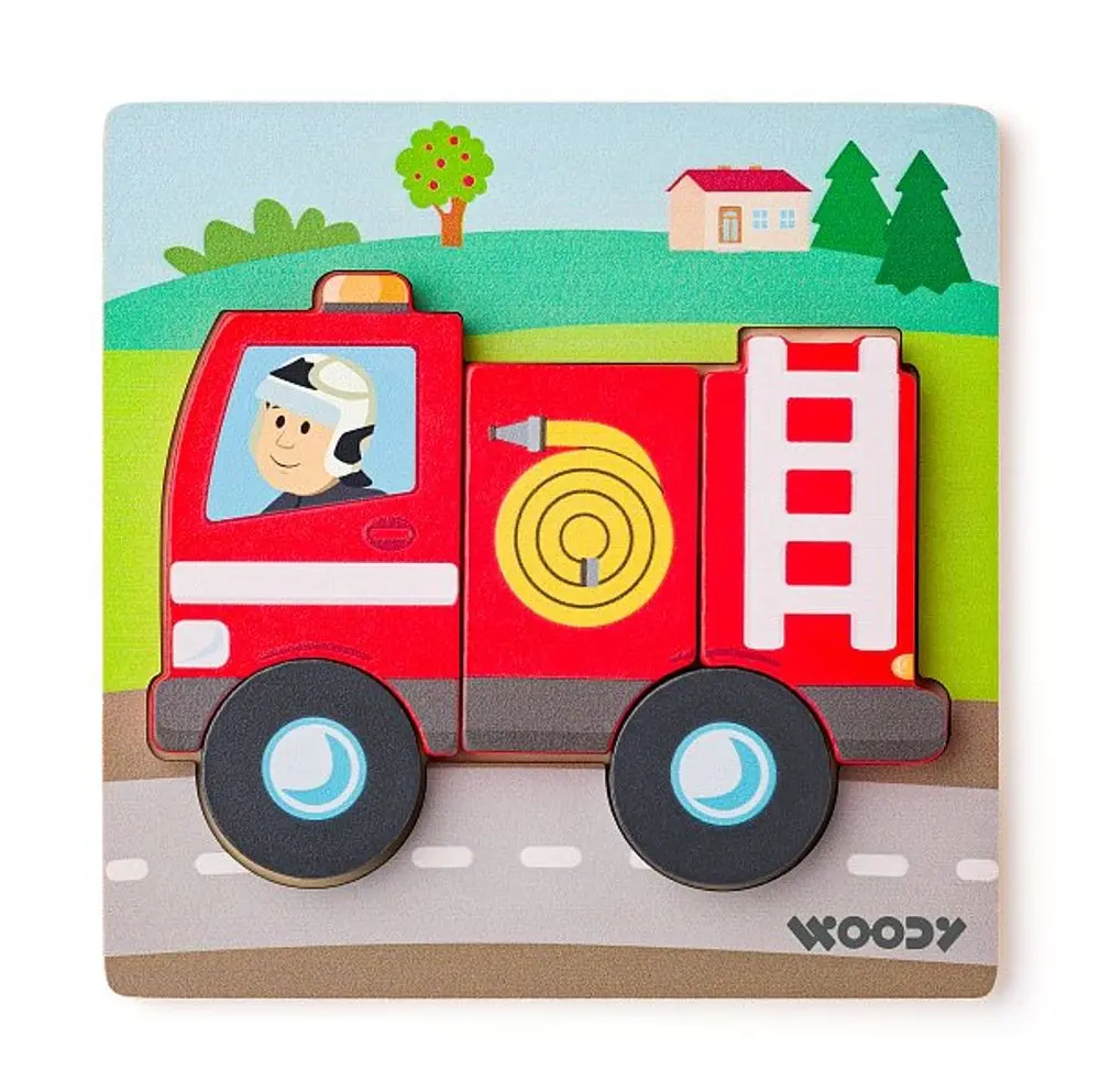 Woody Puzzle Baby hasič