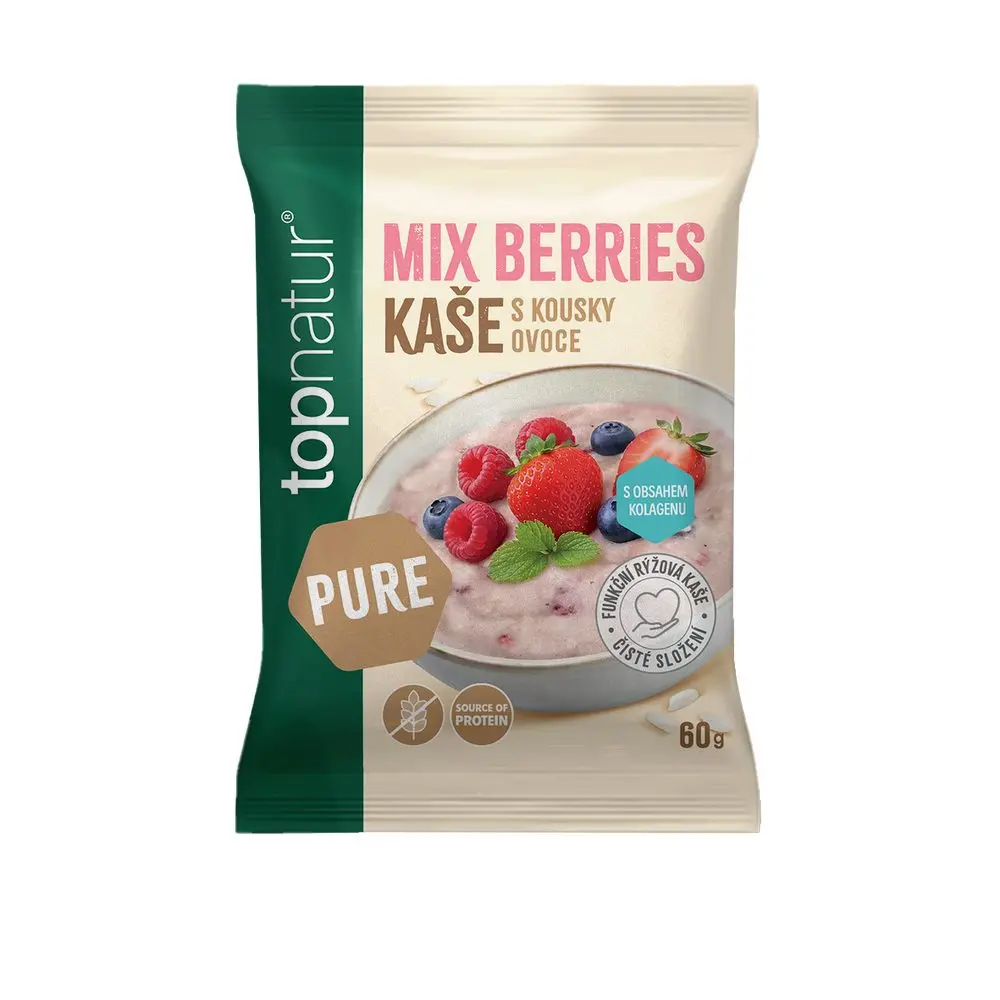 Topnatur Pure rýžová kaše mix berries 60g