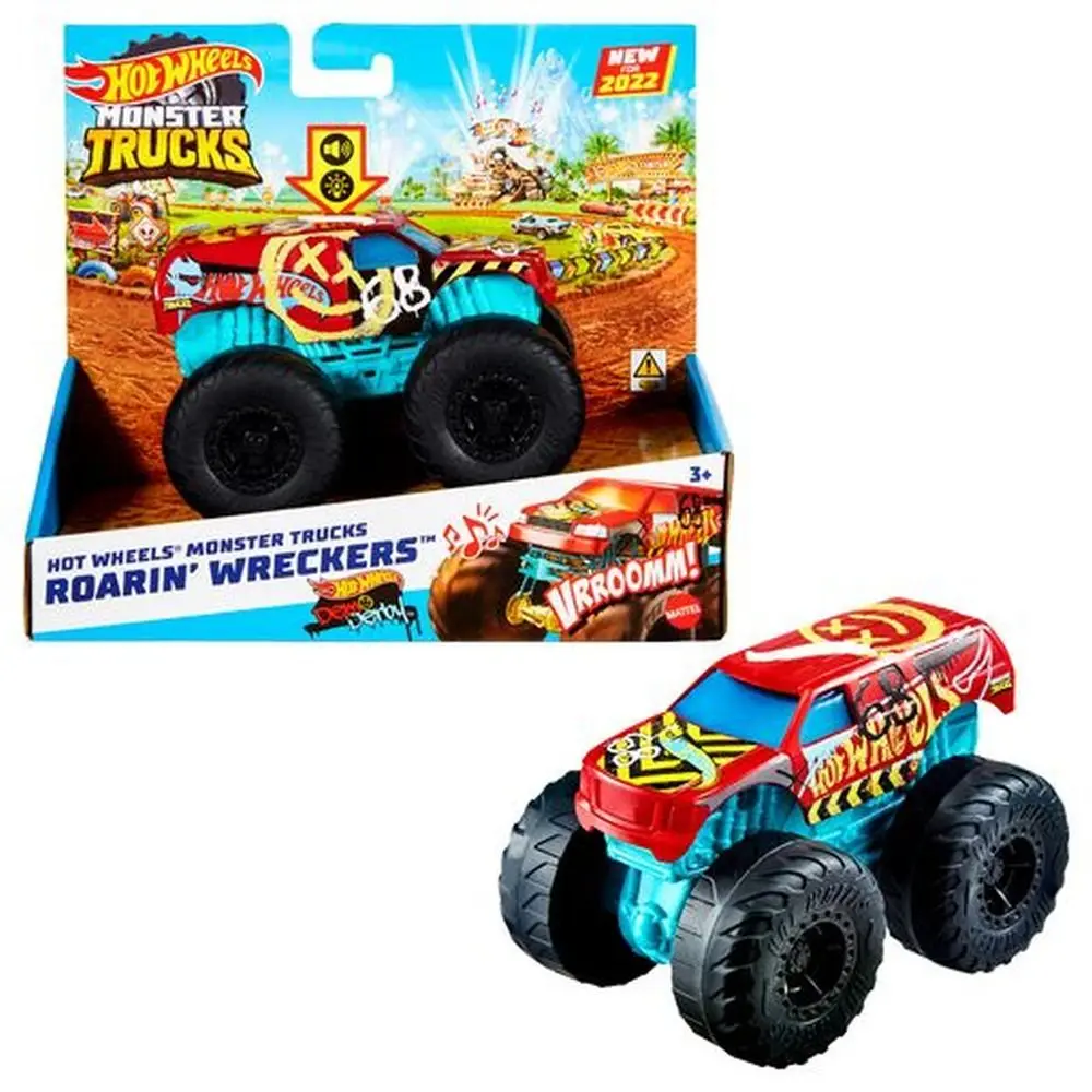 Mattel Hot Wheels Monster Trucks svítící a rámusící Wreckers BIGFOOT