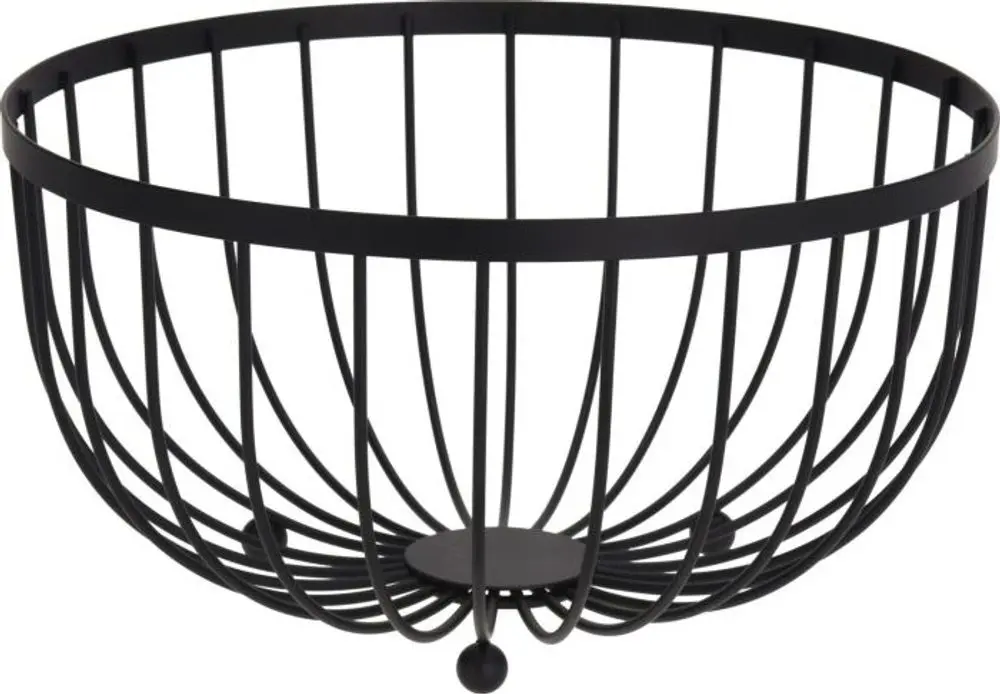 PROHOME - Košík na ovoce 25x13cm Black