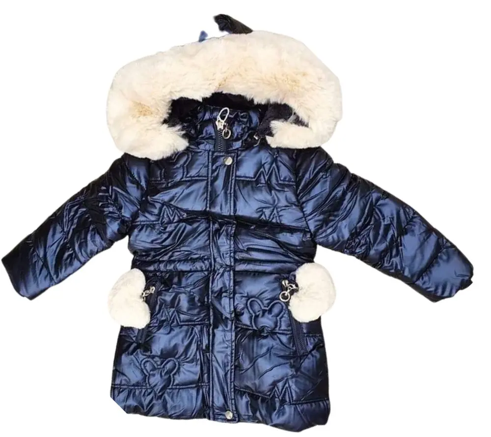 Dívčí zimní bunda dark blue - 4