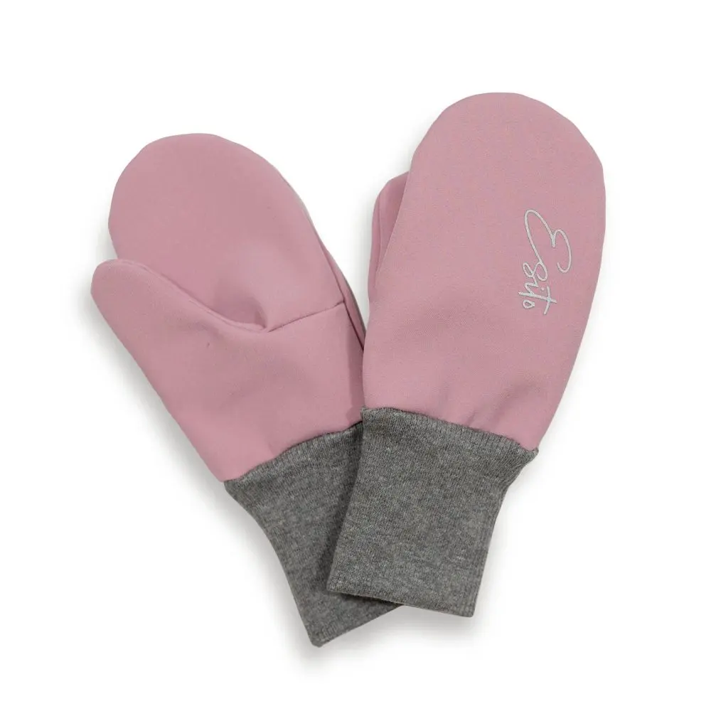 ESITO Palcové rukavice softshell Shell pink - růžová