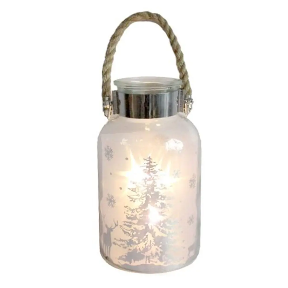 Vánoční dekorační sklenice 5LED TORO 18,5cm MIX motivů