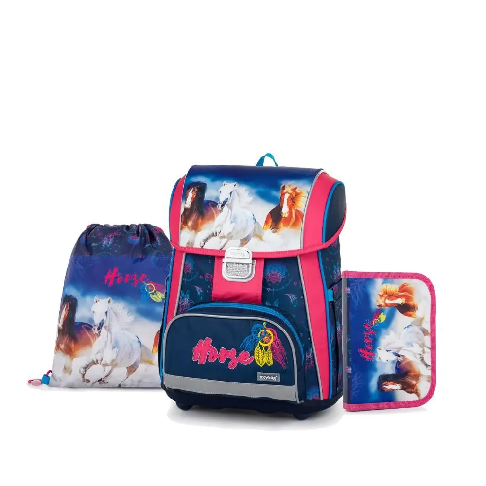 OXYBAG Školní set 3ks Premium Kůň 158986