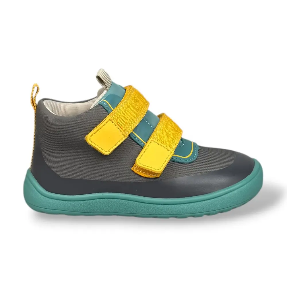 Protetika LENY grey – Dětské BAREFOOT celoroční boty s membránou -