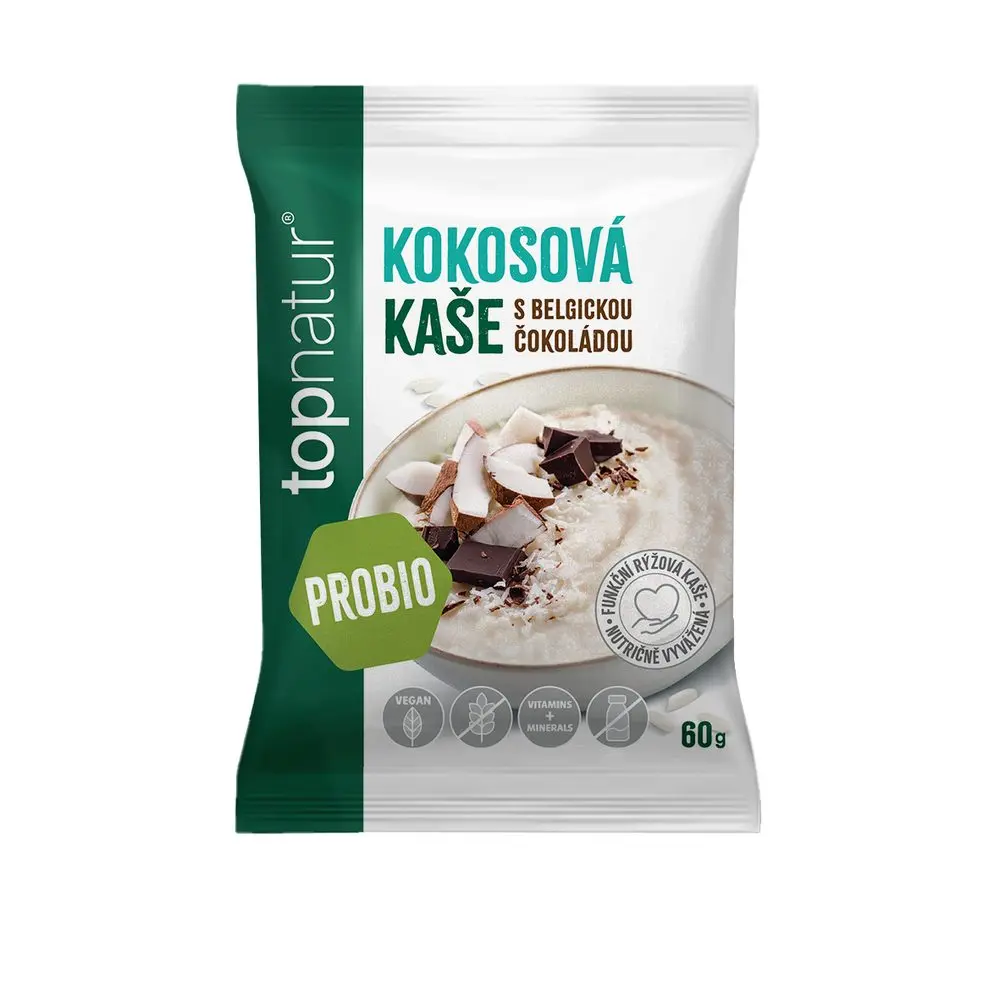 Topnatur probio kaše kokos s belgic.čokoládou 60g