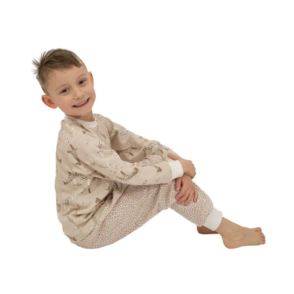 ESITO Dětské pyžamo Žirafa - šedá - 98 béžová