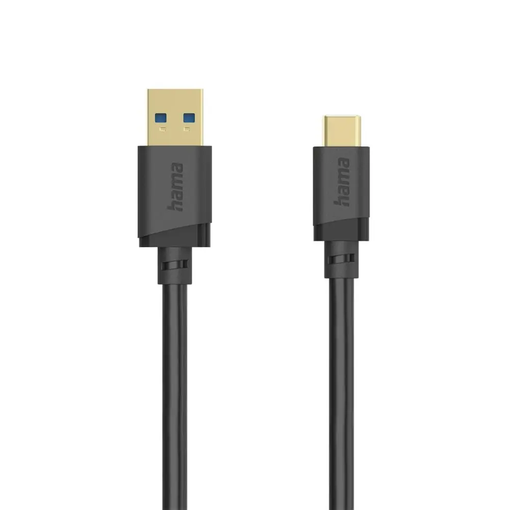 Hama USB A-C kabel 1,5 m, USB 3.2 Gen1 5 Gb/s, černý