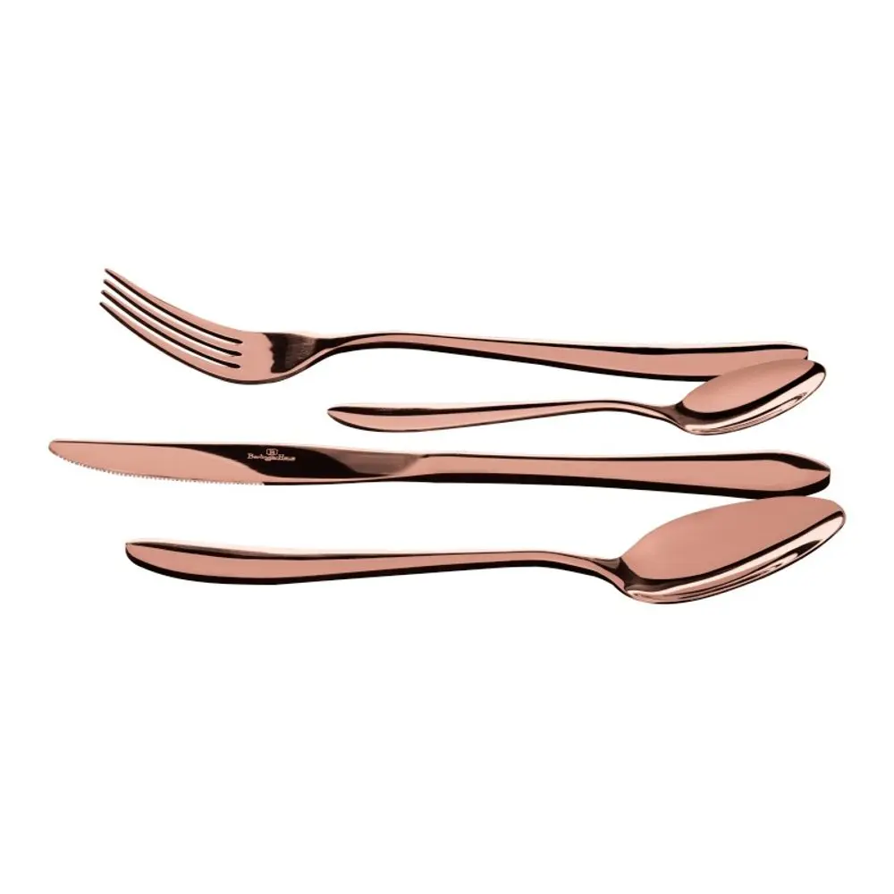 BERLINGERHAUS Sada cestovních příborů nerez 4 ks Rose Gold Collection BH-3083