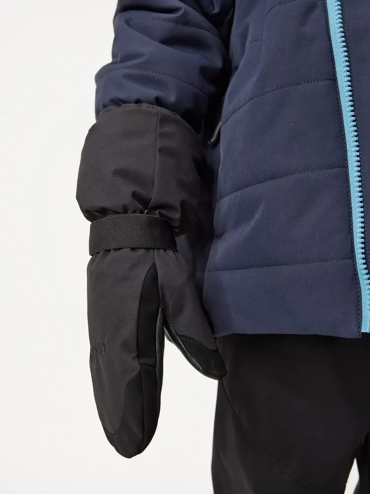 Unuo Dětské zimní rukavice Ski, Černá
