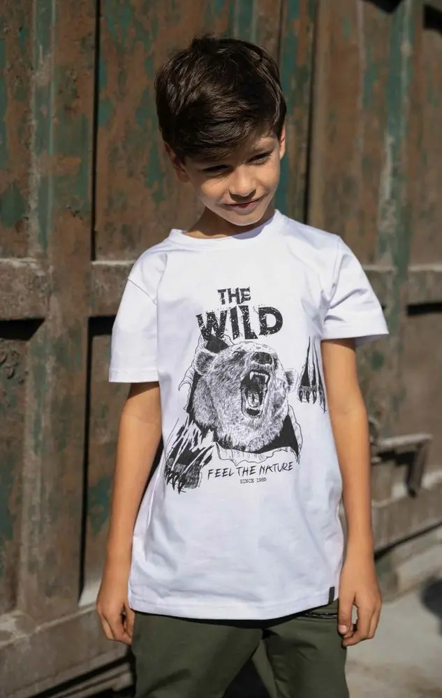 Dětské tričko THE WILD WHITE - 104/110
