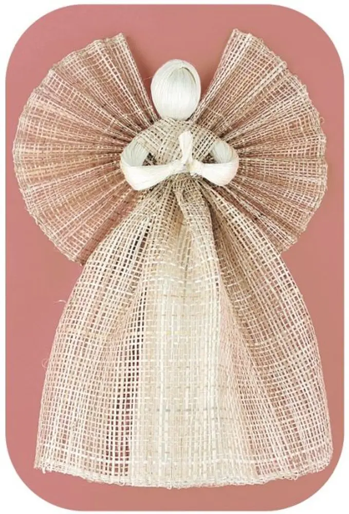 ANDĚL s širokou sukní, 31cm, abaca