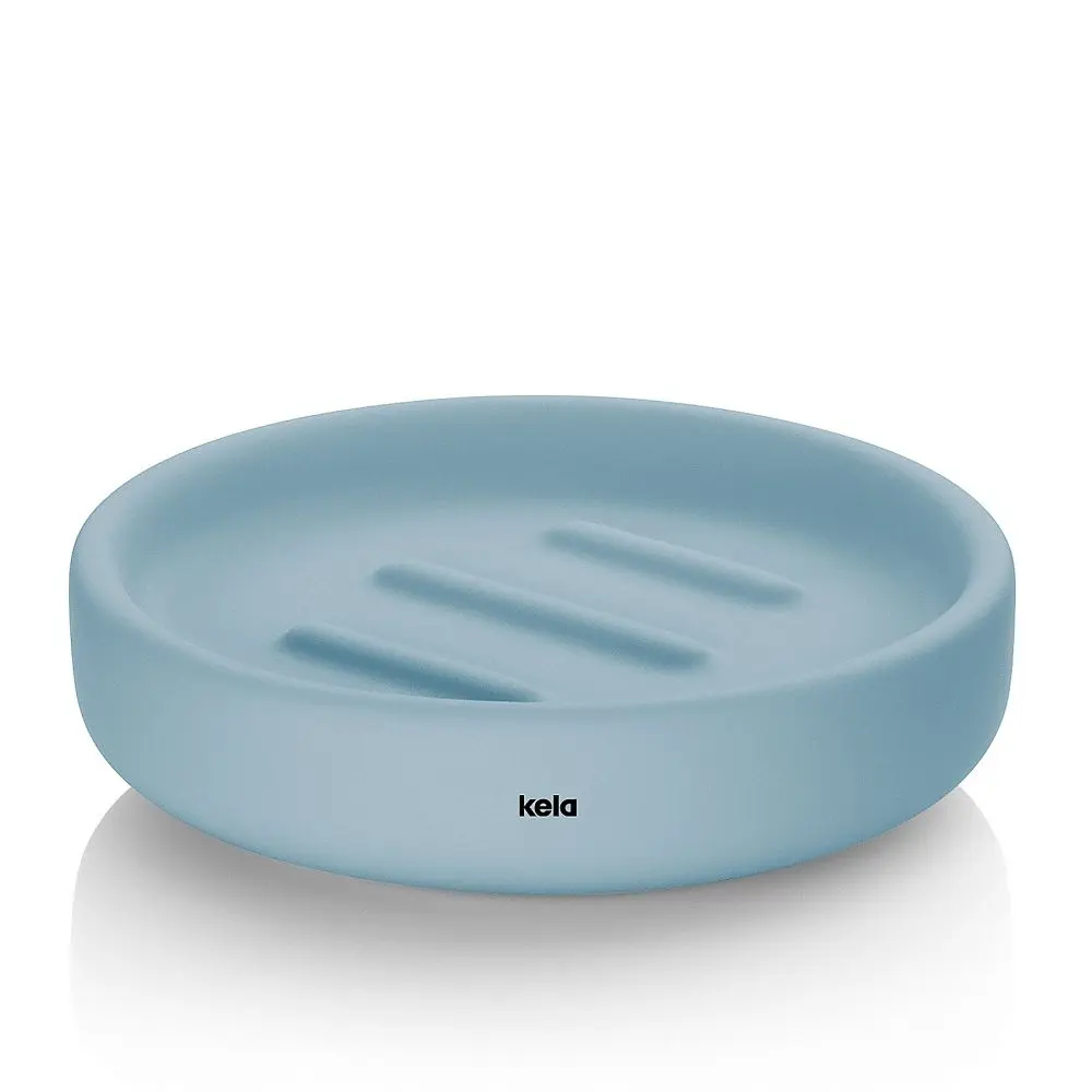 KELA Miska na mýdlo Sana průměr 11,5 x 3 cm modrá KL-24520