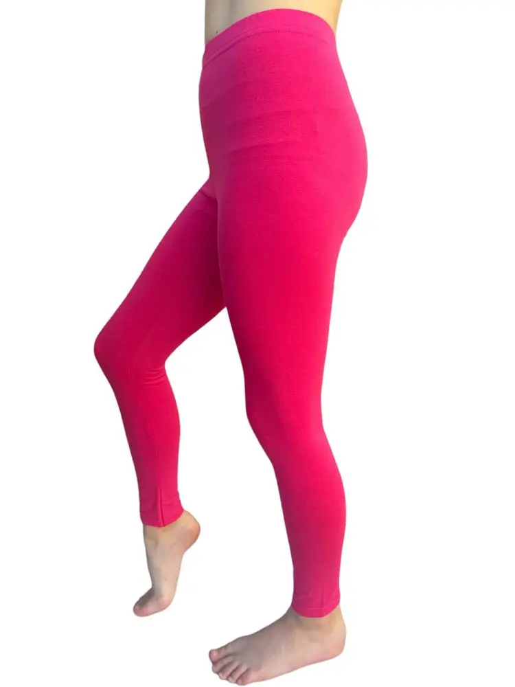 Legíny Lily Grey jednobarevné - fuchsia