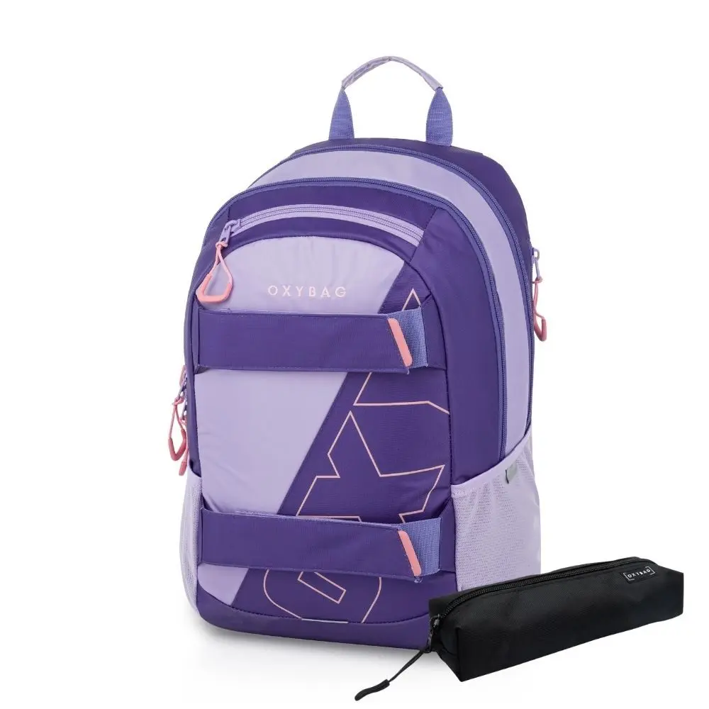 Studentský batoh + etueOXY SPORT Half Violet