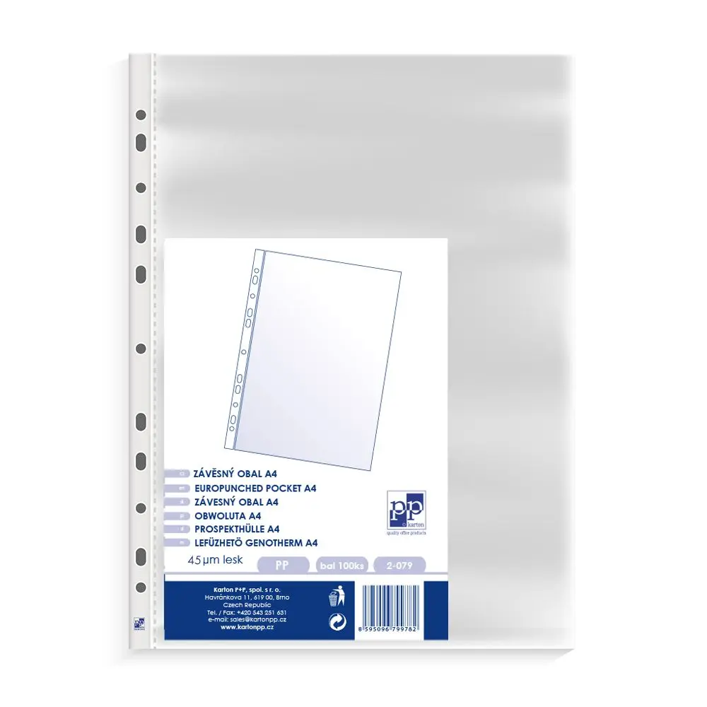 Euroobal A4 PP lesklý, 45mic - bal. 100ks