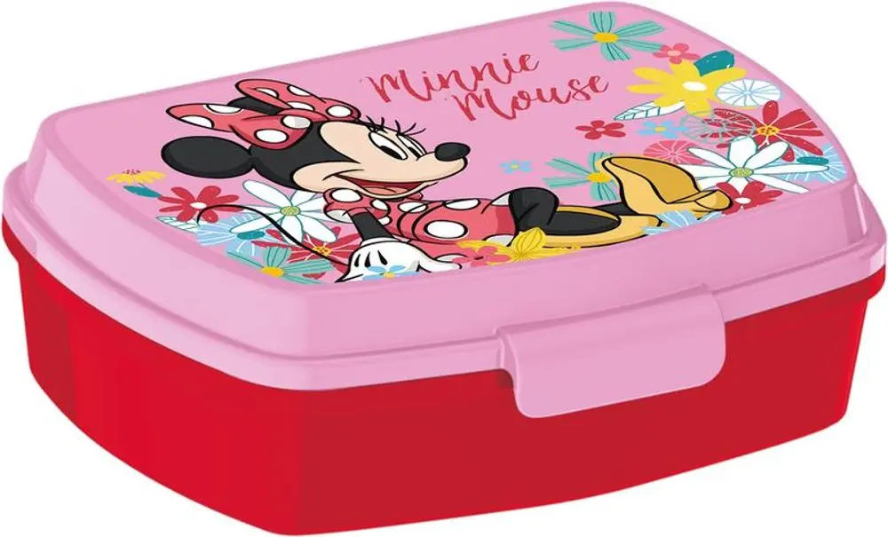 STOR Plastový svačinový box 17,5x14x5,5cm MINNIE