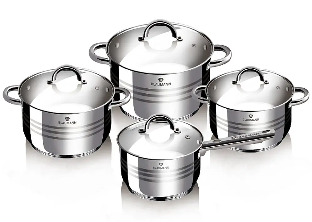 BLAUMANN Sada nádobí nerez 8 ks Jumbo Gourmet line BL-3115