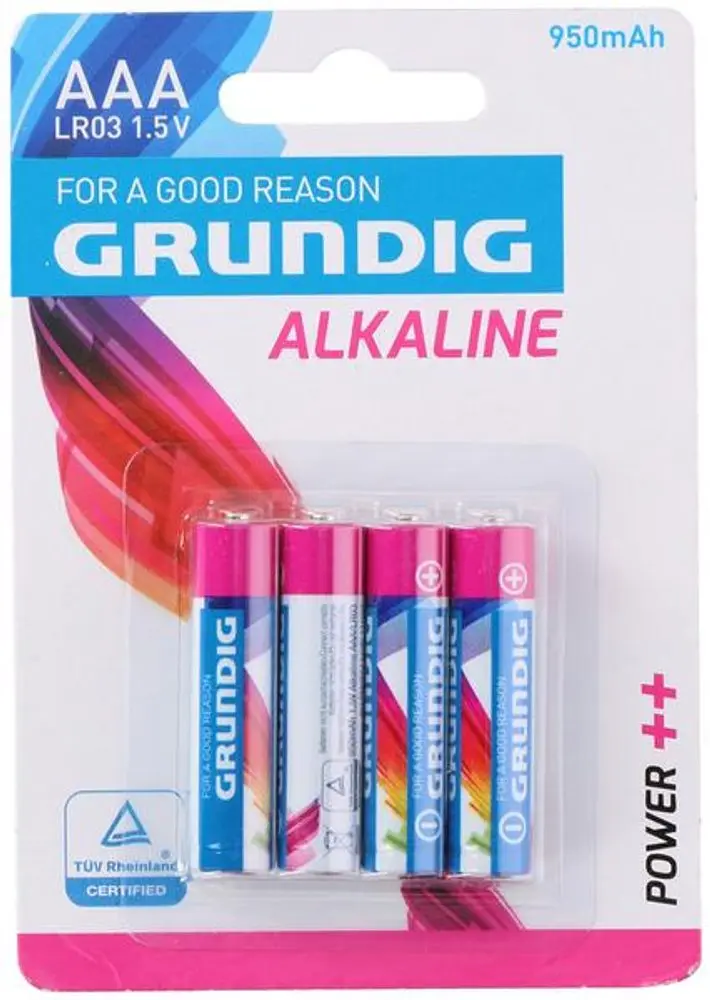 Grundig BATERIE AAA GRUNDIG ALKALINE 950 mAh, 4KS