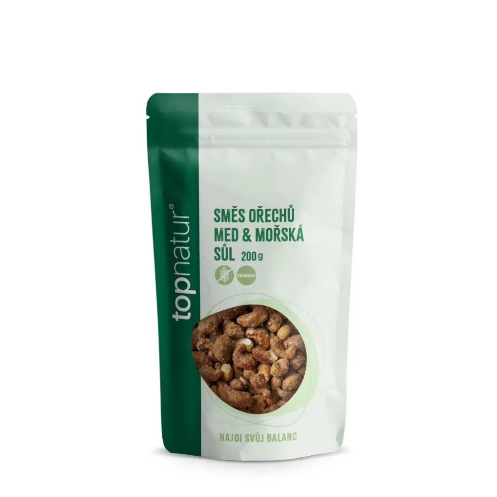 TOPNATUR, Směs ořechů Med a mořská sůl, 200g