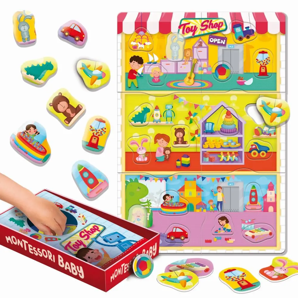 Liscianigioch MONTESSORI BABY BOX TOY SHOP Vkládačka hračky