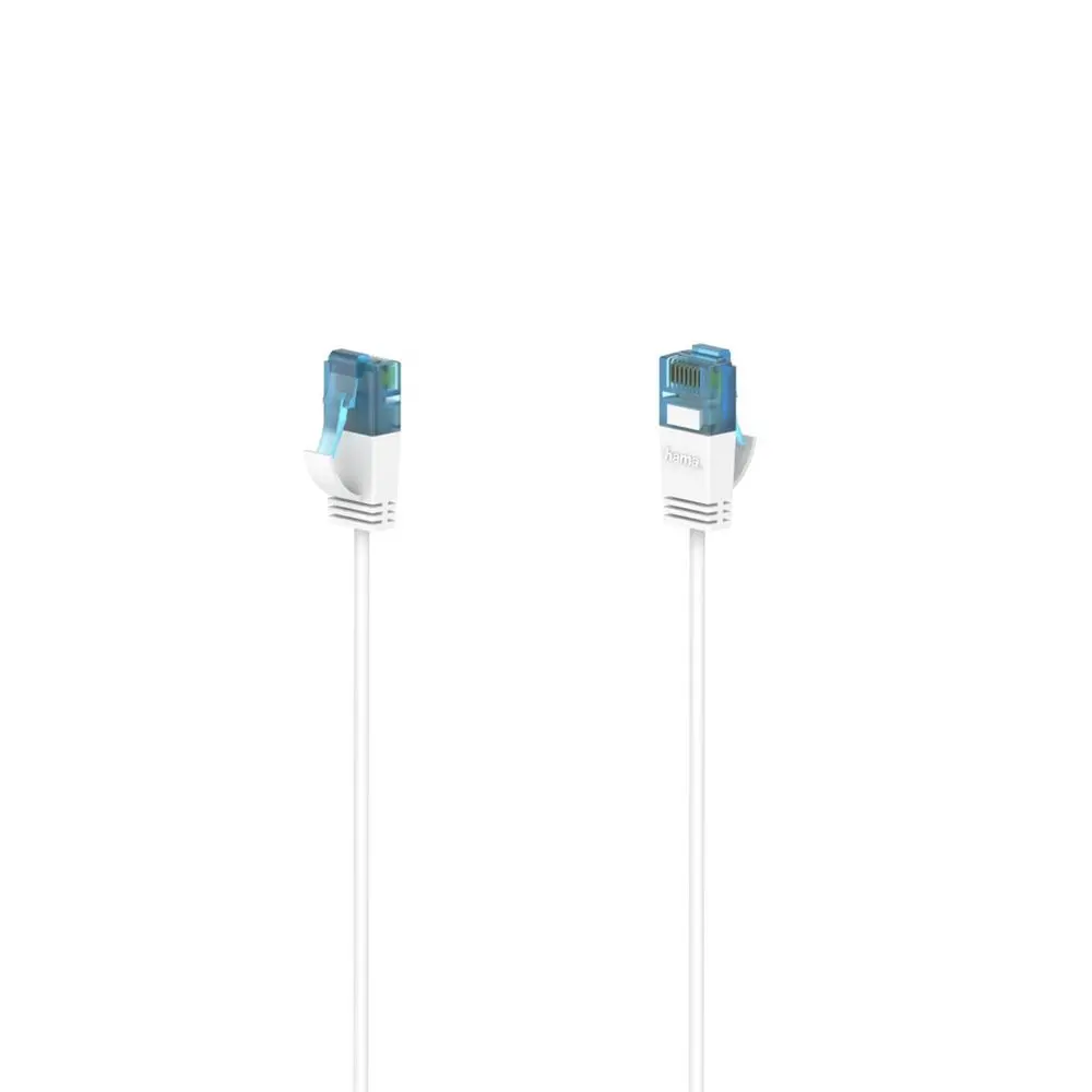 Hama síťový kabel Flexi-Slim Cat6a U/UTP RJ45 0,75 m, 10 Gb/s, tenký