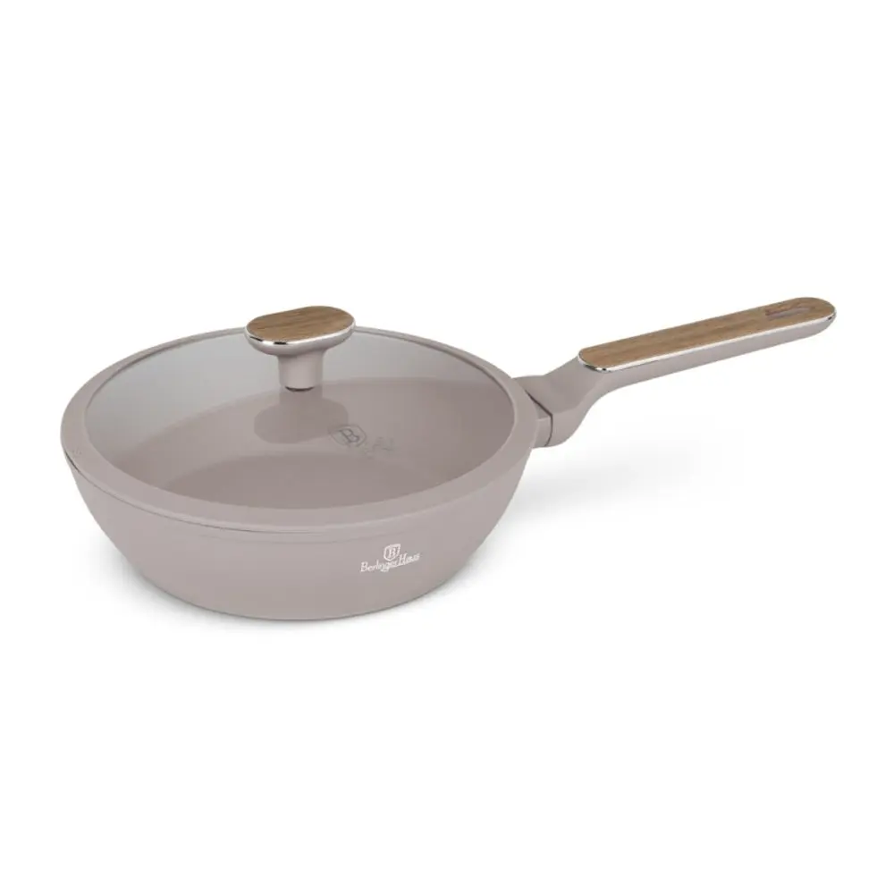 BERLINGERHAUS Pánev hluboká s poklicí 24 cm Taupe Nordic Collection BH-8333