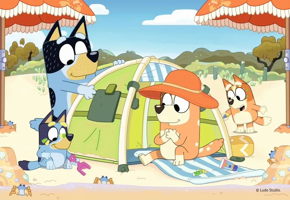 Puzzle Bluey na pláži 35 dílků