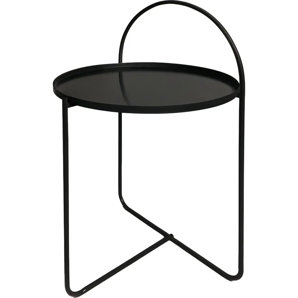 H & S COLLECTION Stolek odkládací kov 65 cm černá KO-DD1001550