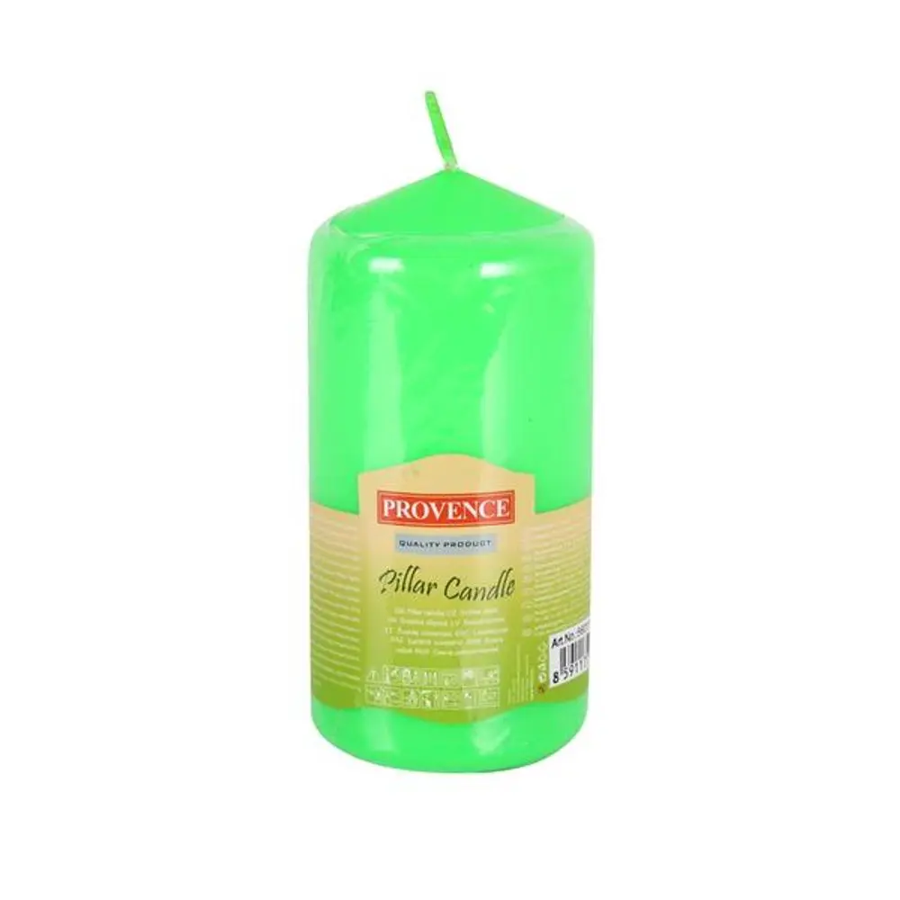 Provence SVÍČKA VÁLEC ZELENÁ 65X125MM 330G PARAFÍN